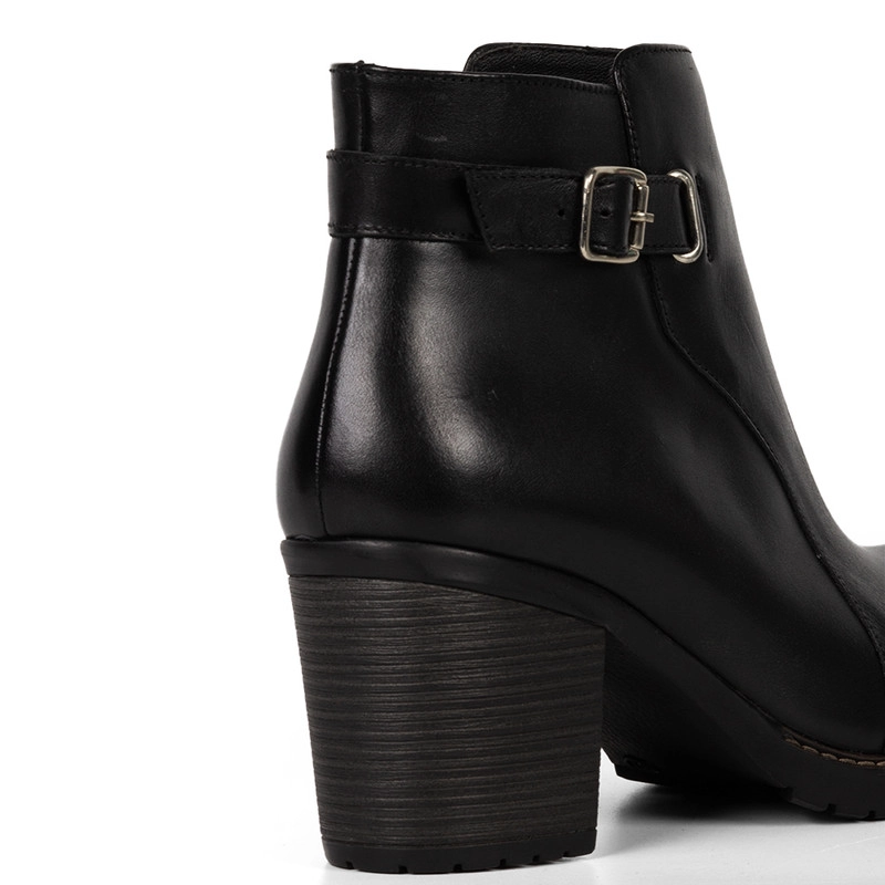 BOTINES MUJER BATA NEGRO CASUALES - 4