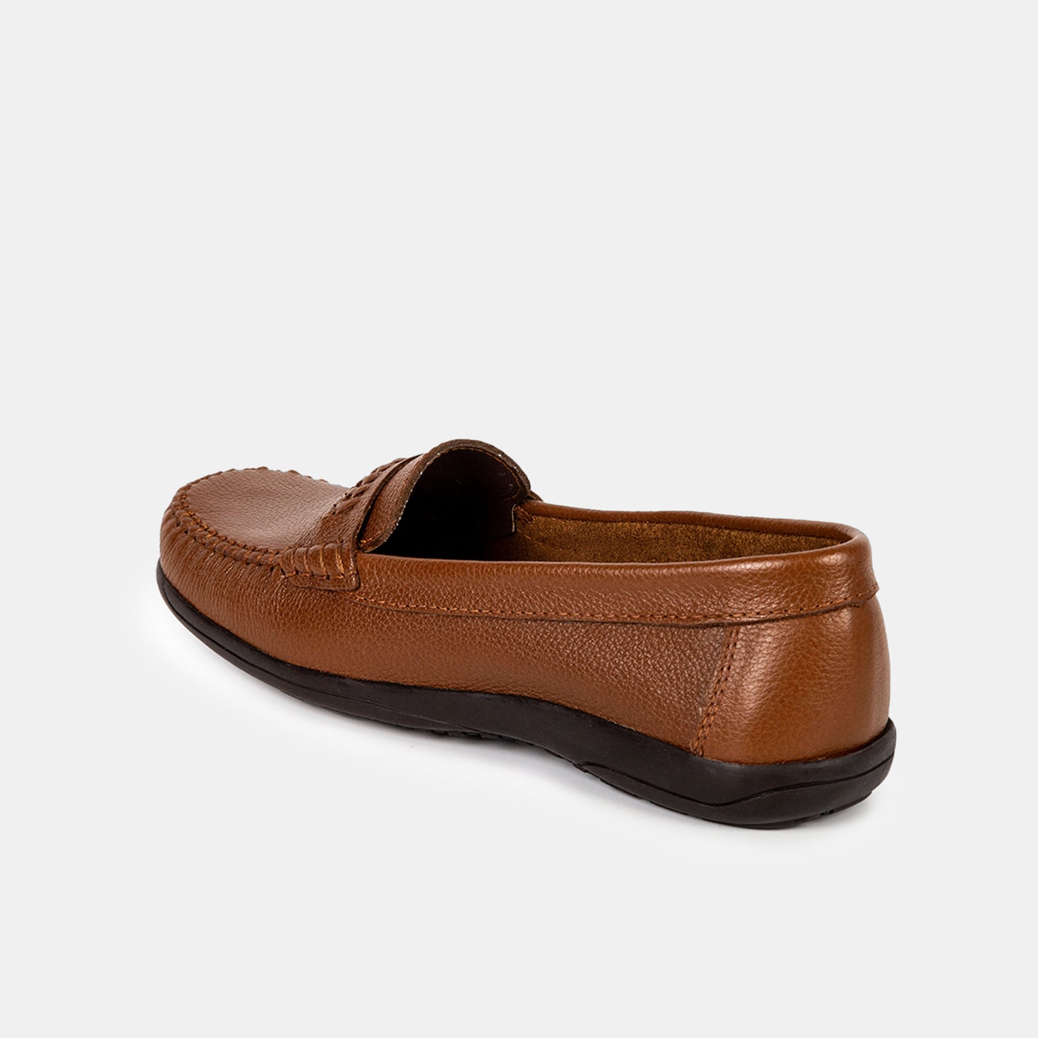 MOCASINES MUJER BATA CUERO CAMEL CASUALES COMFIT - 3