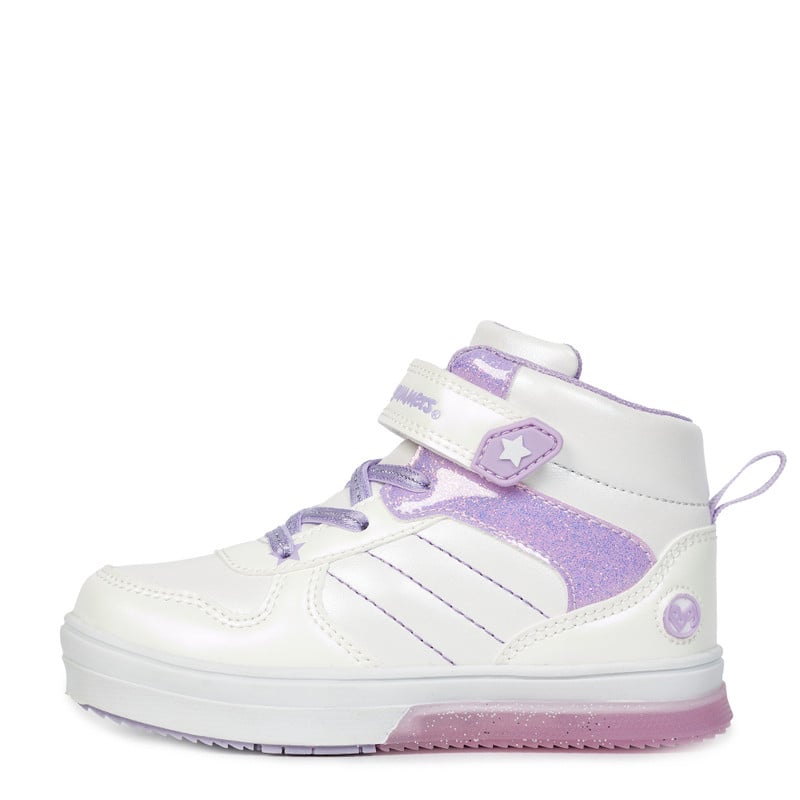 ZAPATILLAS NIÑA BUBBLEGUMMERS BLANCO CON LUCES KIDS - 1