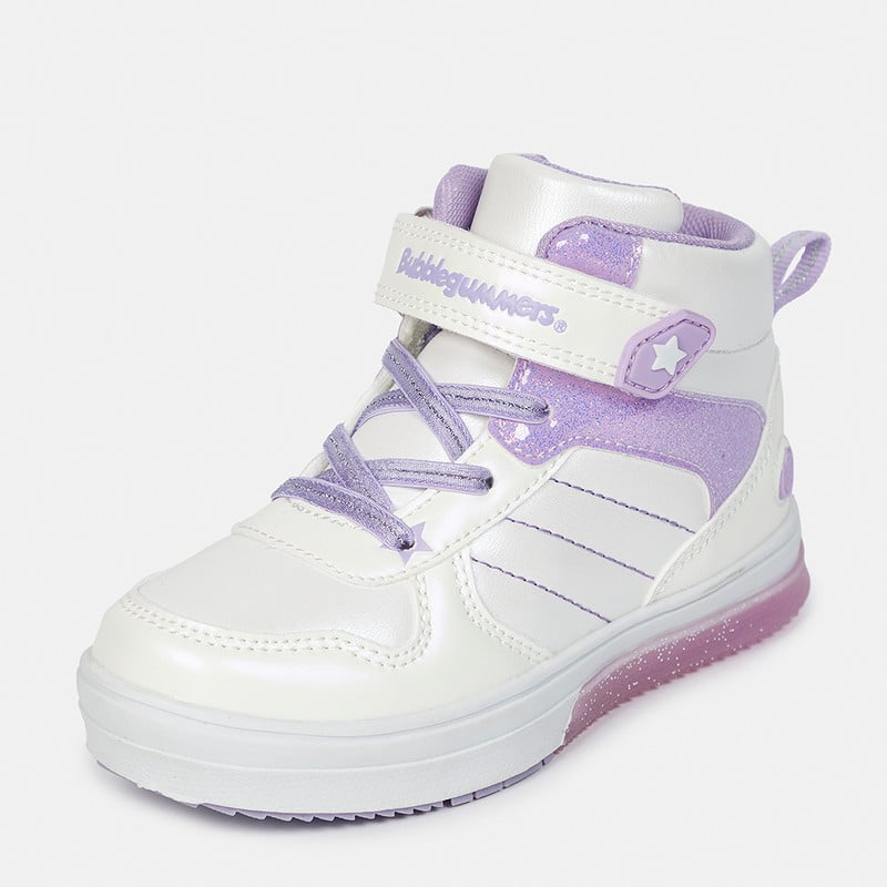 ZAPATILLAS NIÑA BUBBLEGUMMERS BLANCO CON LUCES KIDS - 3