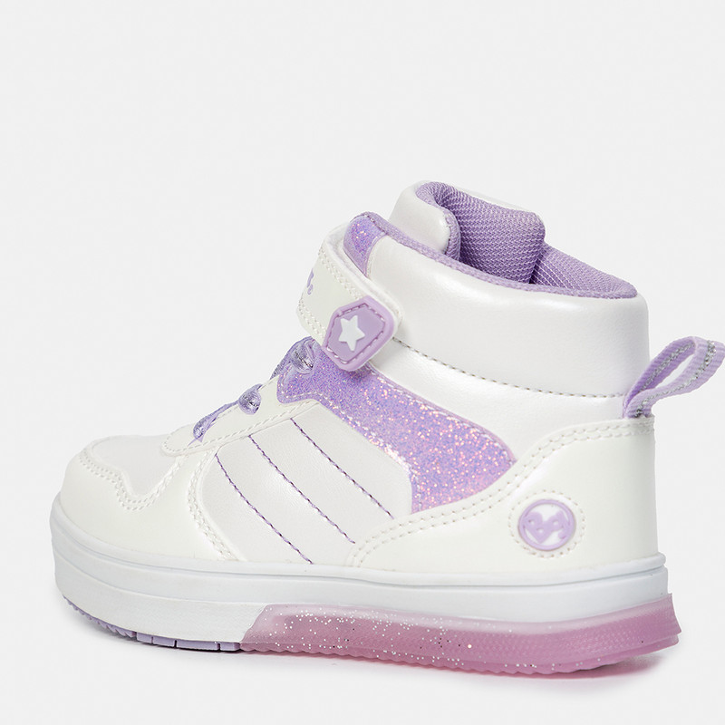 ZAPATILLAS NIÑA BUBBLEGUMMERS BLANCO CON LUCES KIDS - 6