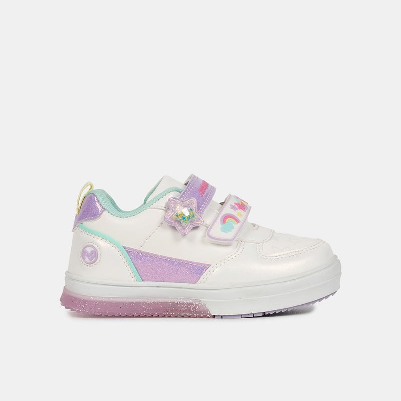 ZAPATILLAS NIÑA BUBBLEGUMMERS BLANCO CON LUCES - 1