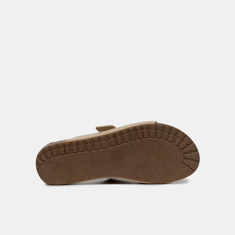 SANDALIAS MUJER BATA BEIGE CASUALES - 2