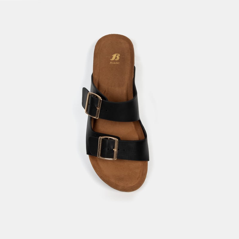 SANDALIAS MUJER BATA NEGRO CASUALES - 4