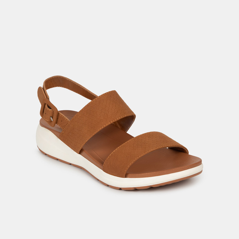 SANDALIAS MUJER BATA MARRÓN CASUALES - 2
