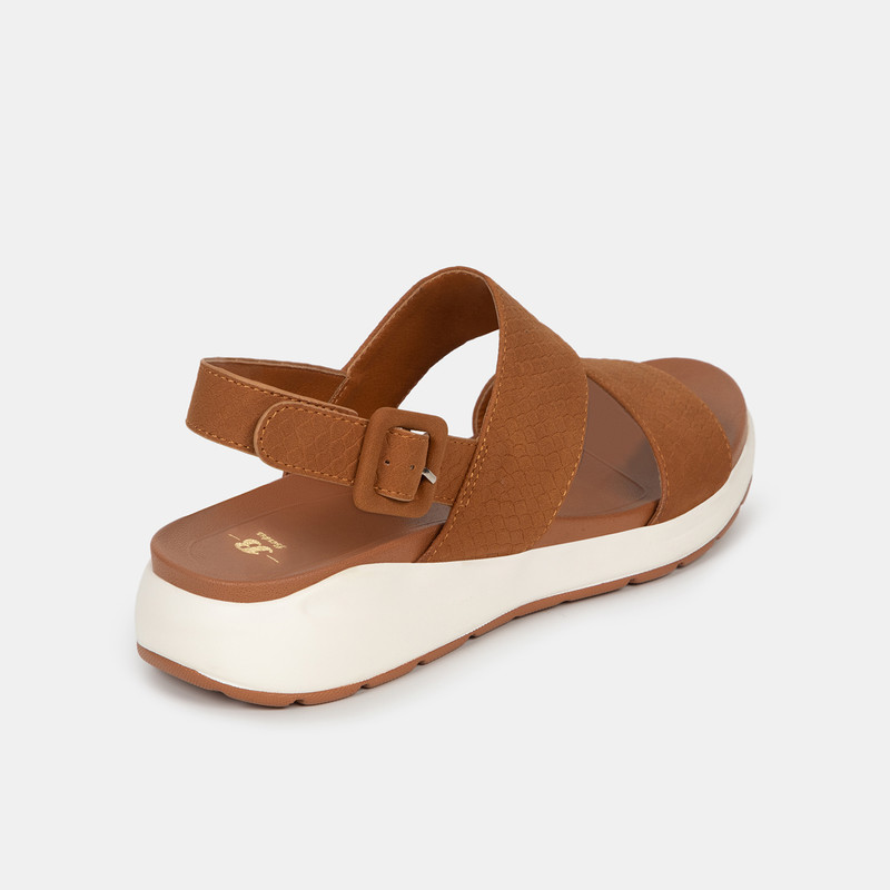 SANDALIAS MUJER BATA MARRÓN CASUALES - 3