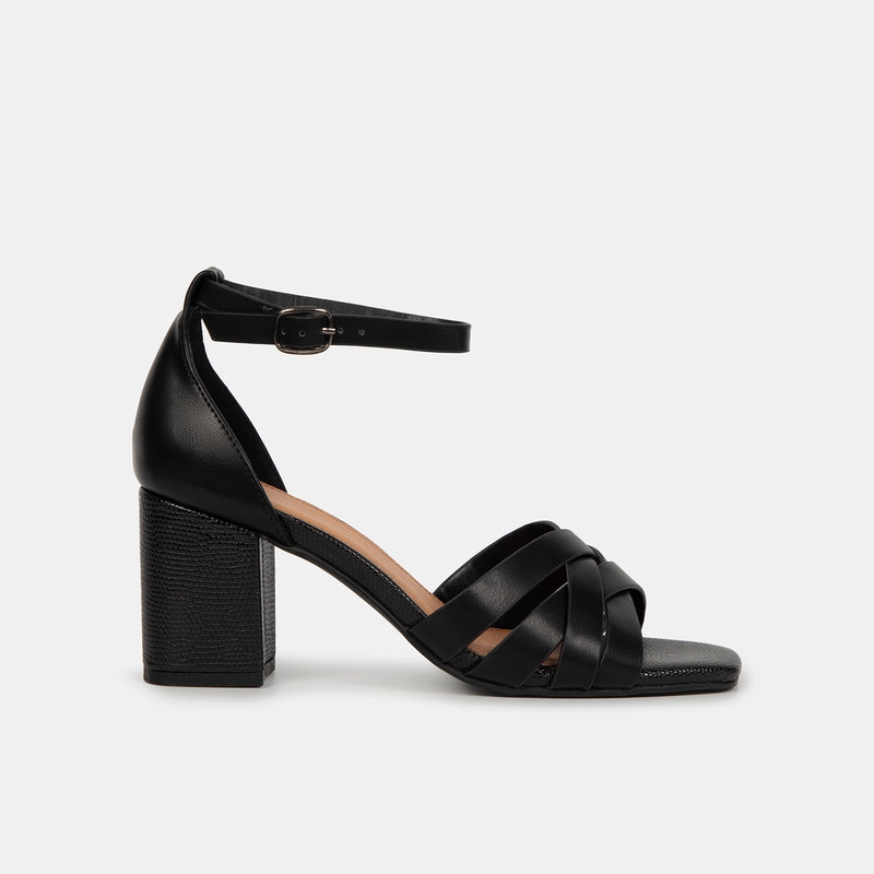 SANDALIAS MUJER BATA NEGRO CASUALES - 1