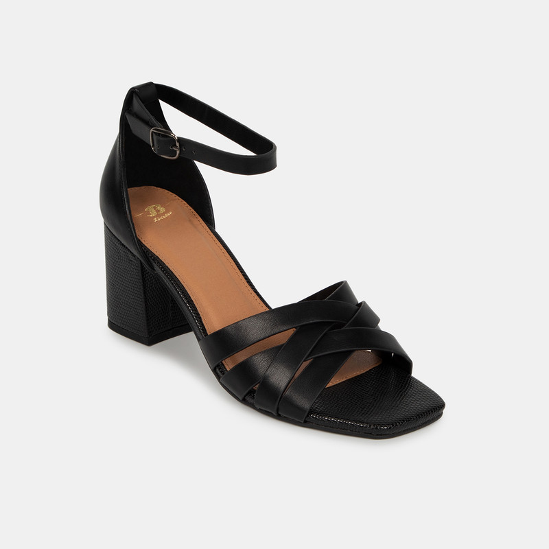 SANDALIAS MUJER BATA NEGRO CASUALES - 2