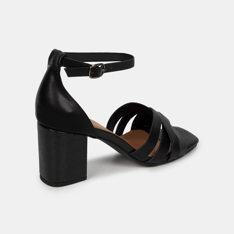 SANDALIAS MUJER BATA NEGRO CASUALES - 3