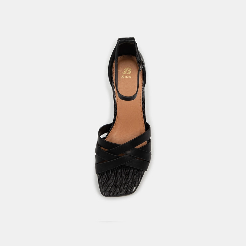 SANDALIAS MUJER BATA NEGRO CASUALES - 4