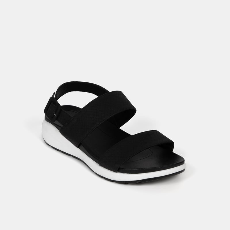 SANDALIAS MUJER BATA NEGRO CASUALES - 2