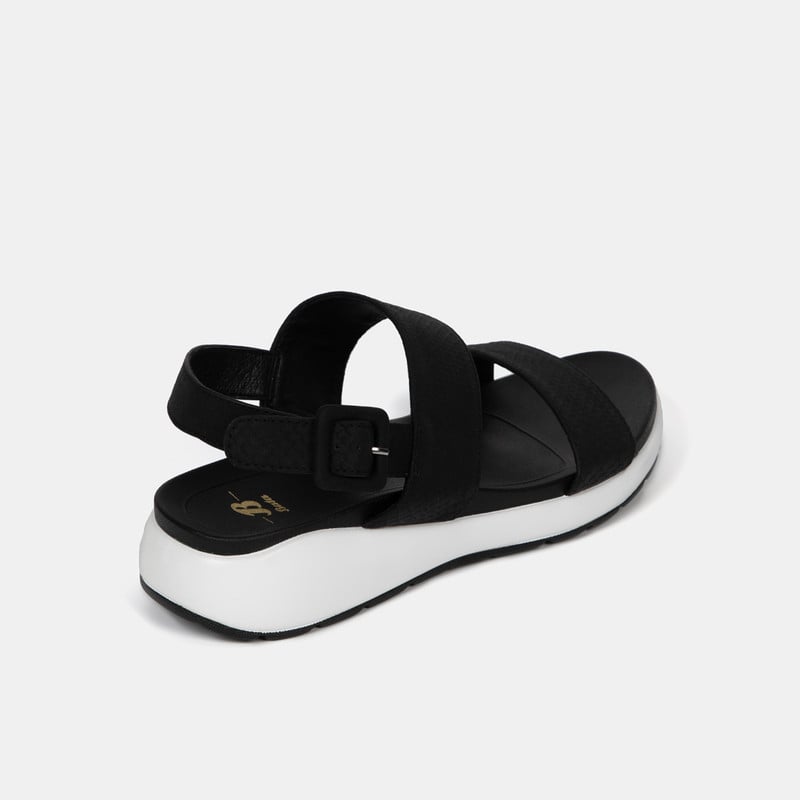 SANDALIAS MUJER BATA NEGRO CASUALES - 3