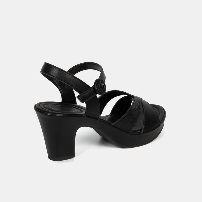 SANDALIAS MUJER BATA NEGRO CASUALES COMFIT - 3