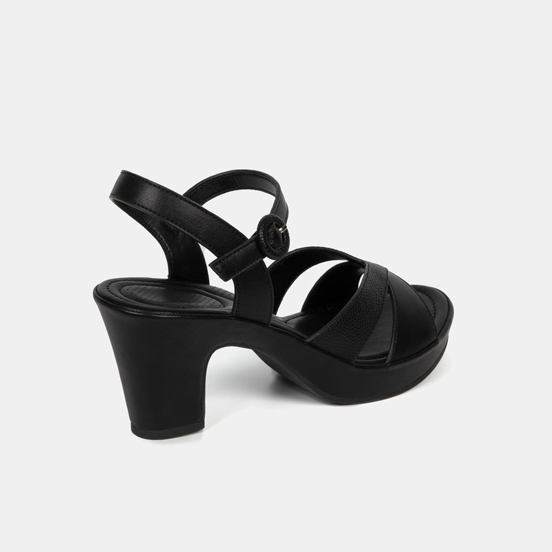 SANDALIAS MUJER BATA NEGRO CASUALES COMFIT - 3