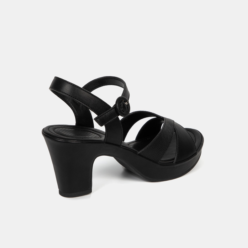 SANDALIAS MUJER BATA NEGRO CASUALES COMFIT - 3
