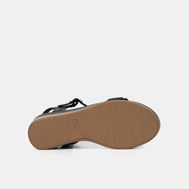SANDALIAS MUJER BATA NEGRO CASUALES COMFIT - 5