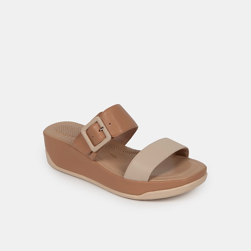 SANDALIAS MUJER BATA MARRÓN CASUALES COMFIT - 2