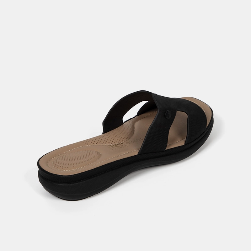 SANDALIAS MUJER BATA NEGRO CASUALES COMFIT - 3