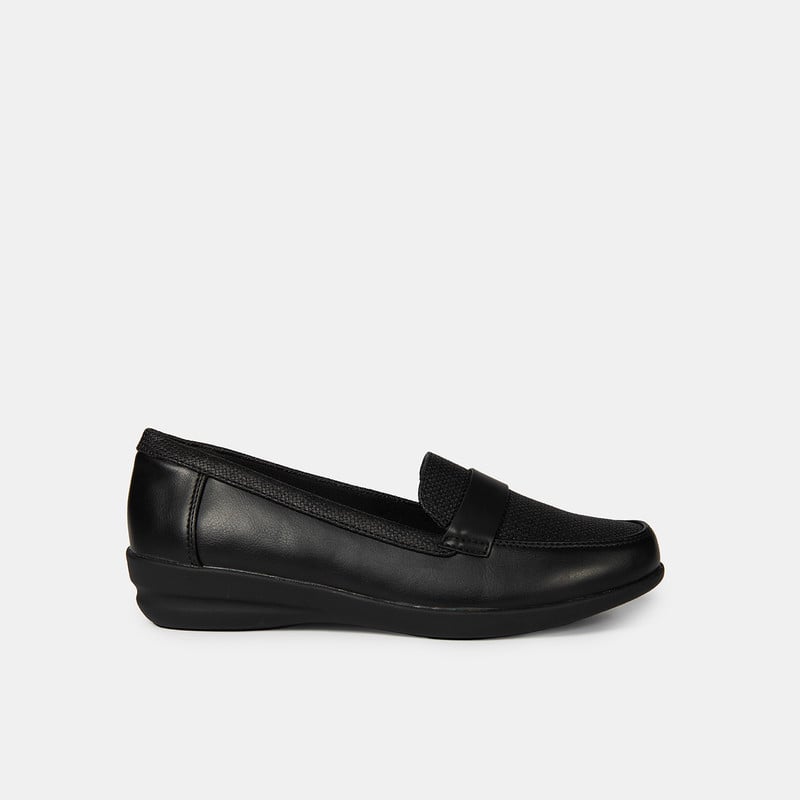 MOCASINES MUJER BATA NEGRO CASUALES COMFIT - 1