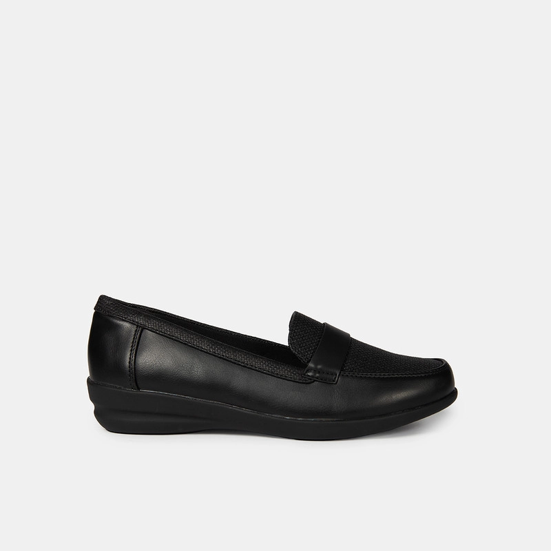 MOCASINES MUJER BATA NEGRO CASUALES COMFIT - 1