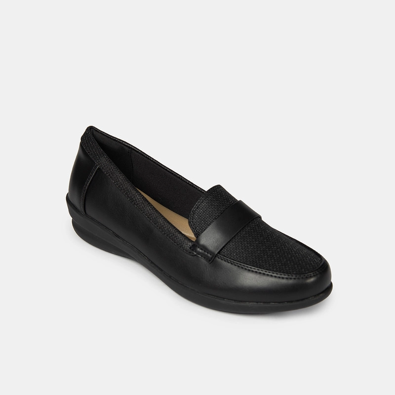 MOCASINES MUJER BATA NEGRO CASUALES COMFIT - 2