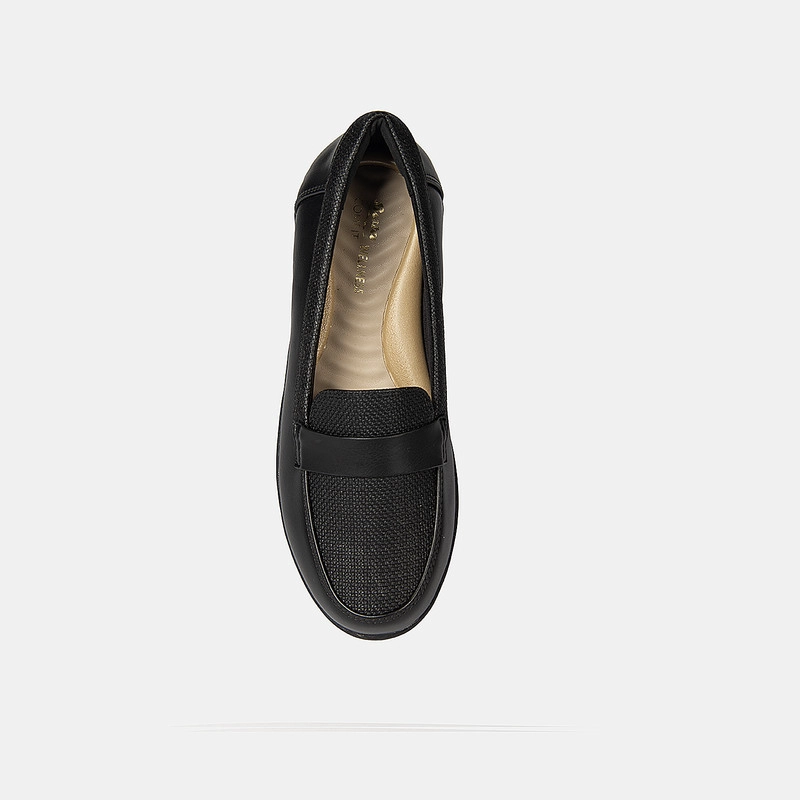 MOCASINES MUJER BATA NEGRO CASUALES COMFIT - 4