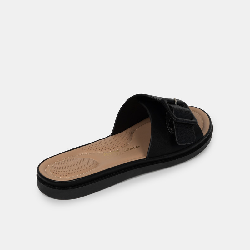 SANDALIAS MUJER BATA NEGRO CASUALES COMFIT - 4