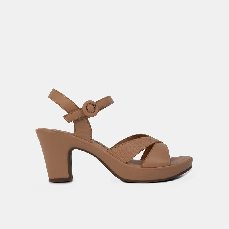 SANDALIAS MUJER BATA MARRÓN CASUALES COMFIT - 1
