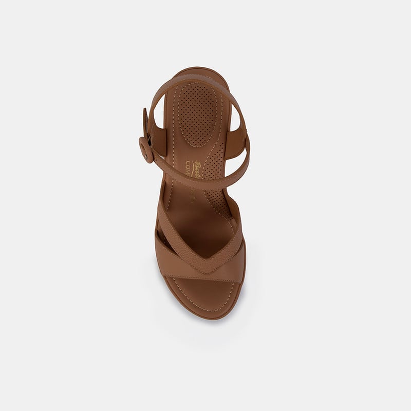 SANDALIAS MUJER BATA MARRÓN CASUALES COMFIT - 3