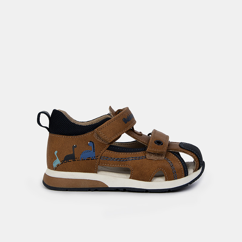 SANDALIAS NIÑO BUBBLEGUMMERS MARRÓN CASUALES - 1