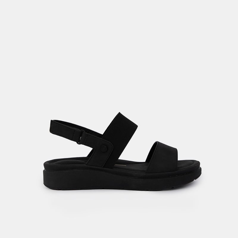 SANDALIAS MUJER BATA NEGRO CASUALES COMFIT - 2