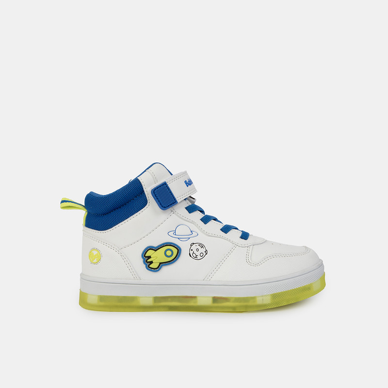 ZAPATILLAS NIÑO BUBBLEGUMMERS BLANCO CON LUCES - 1