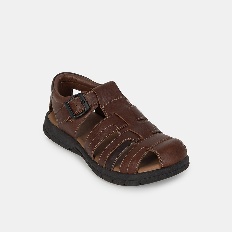 SANDALIAS HOMBRE BATA MARRÓN CASUALES - 2