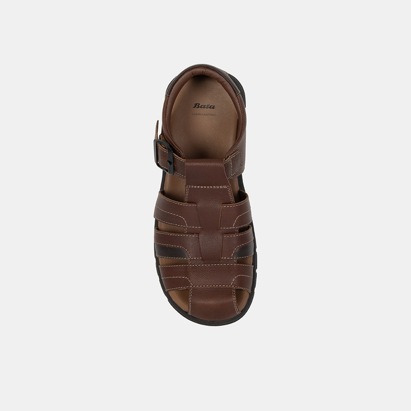 SANDALIAS HOMBRE BATA MARRÓN CASUALES - 4