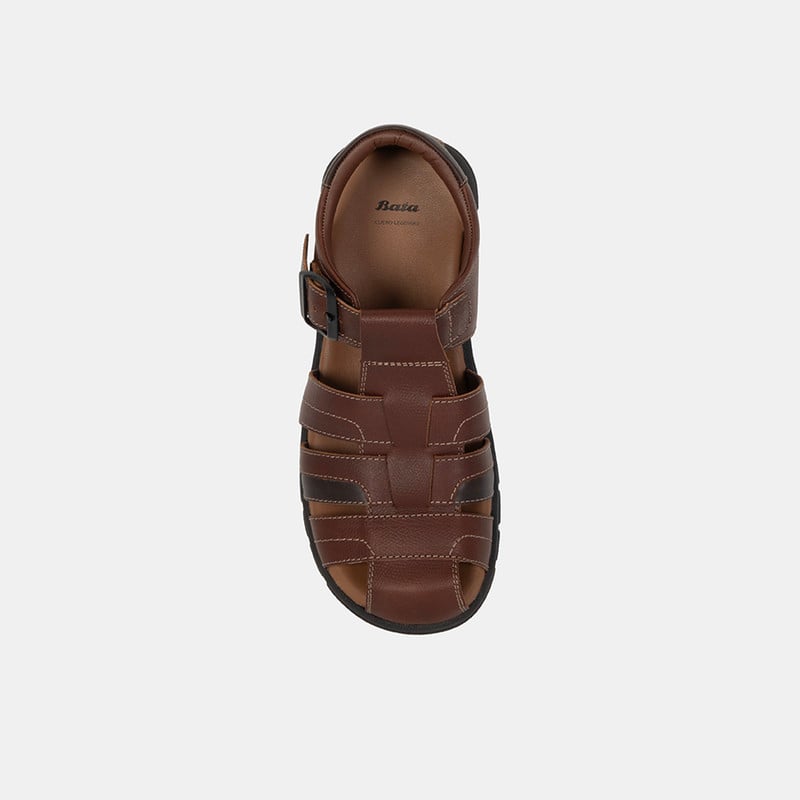 SANDALIAS HOMBRE BATA MARRÓN CASUALES - 4
