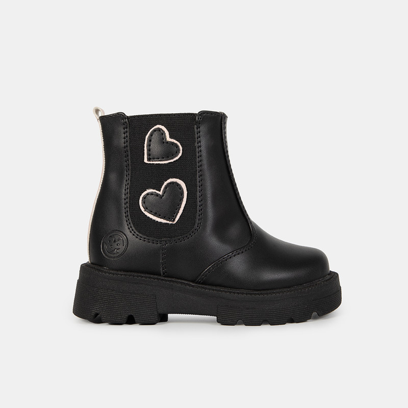 BOTINES NIÑA BUBBLEGUMMERS NEGRO CASUALES - 1