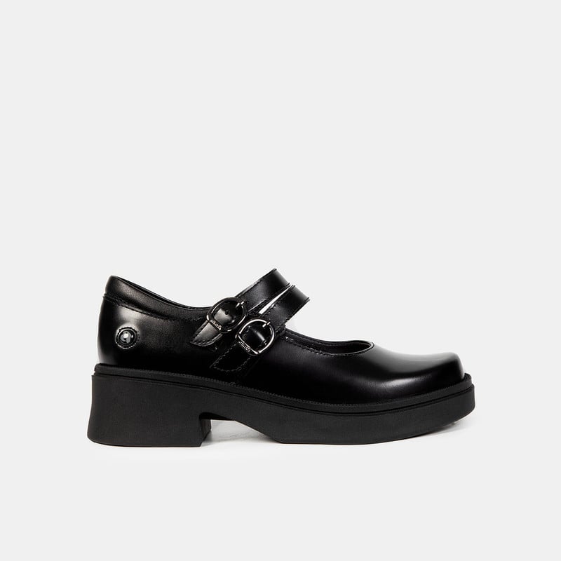 ZAPATOS ESCOLARES MUJER BATA NEGRO - 1