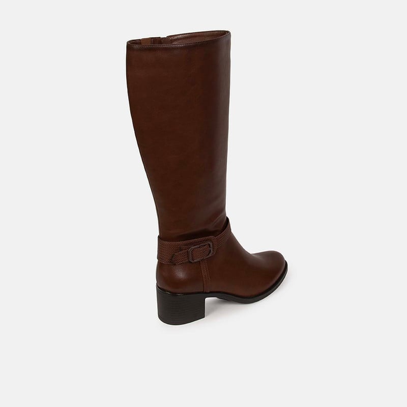 BOTAS CASUALES MUJER BATA MARRÓN - 3
