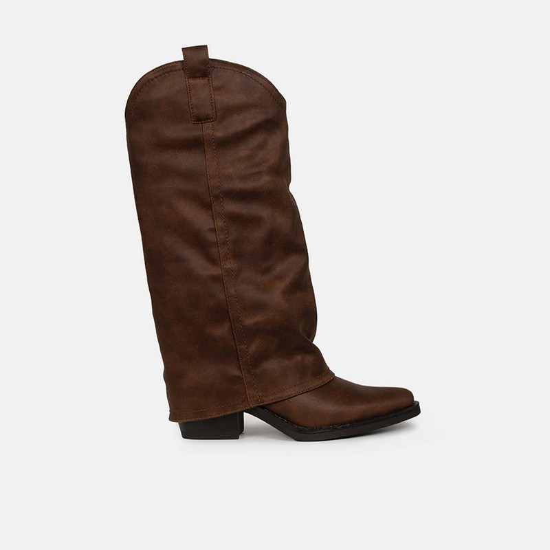 BOTAS CASUALES MUJER BATA MARRÓN - 1