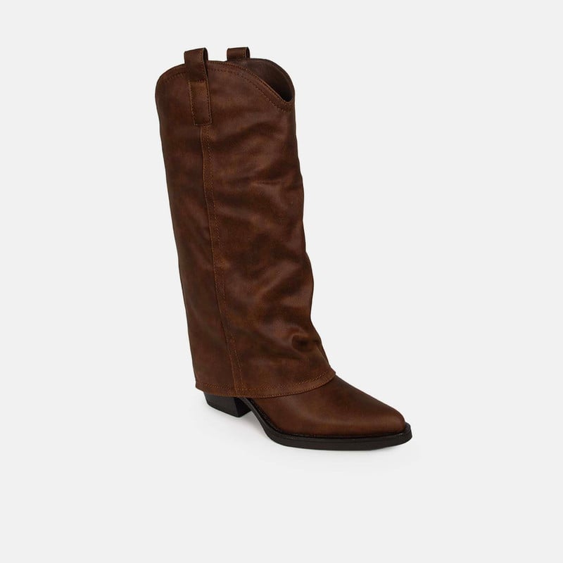 BOTAS CASUALES MUJER BATA MARRÓN - 2