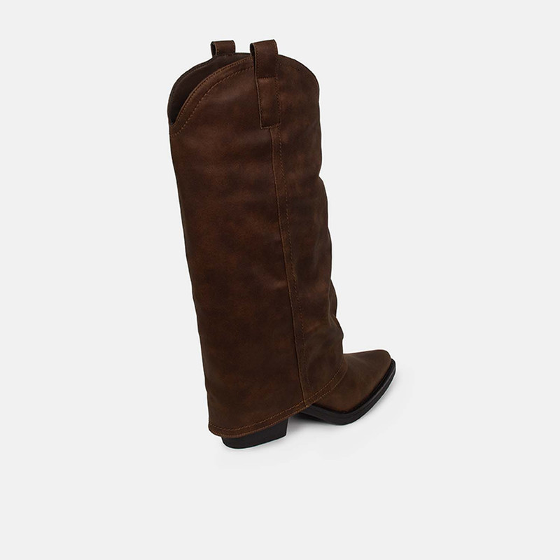 BOTAS CASUALES MUJER BATA MARRÓN - 3