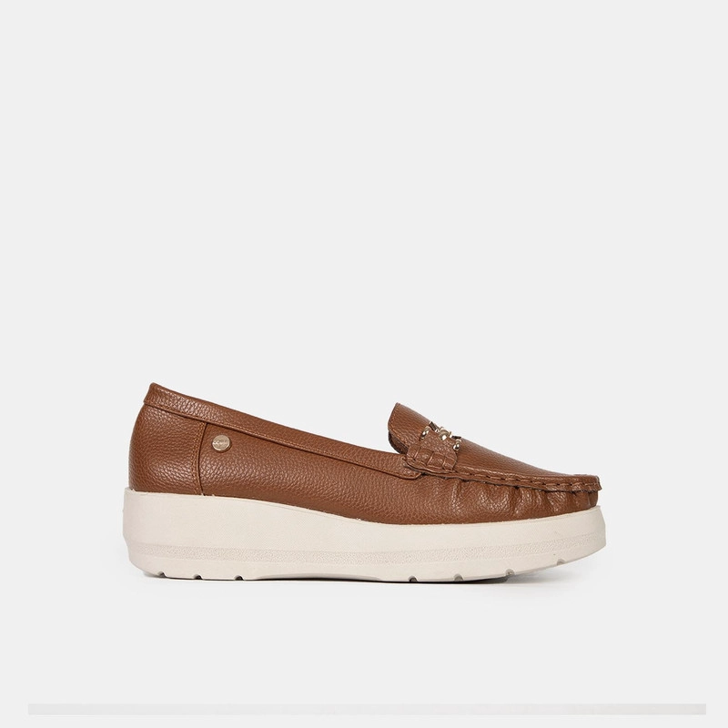 MOCASINES CASUALES MUJER BATA COMFIT MARRÓN - 1