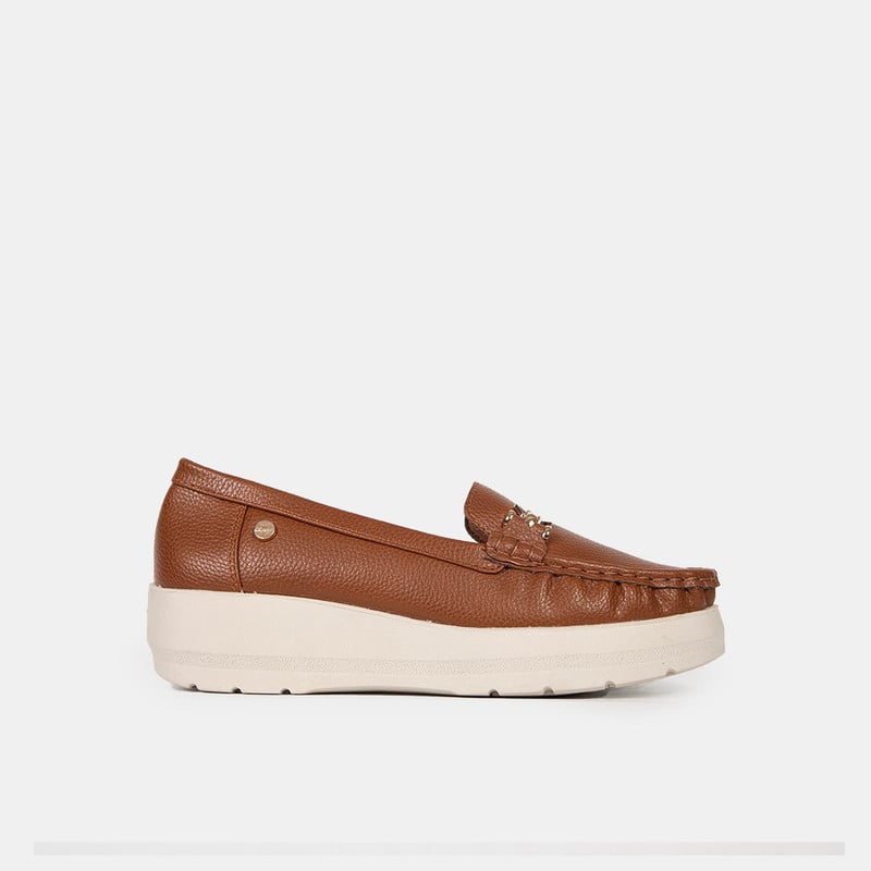 MOCASINES CASUALES MUJER BATA COMFIT MARRÓN - 1
