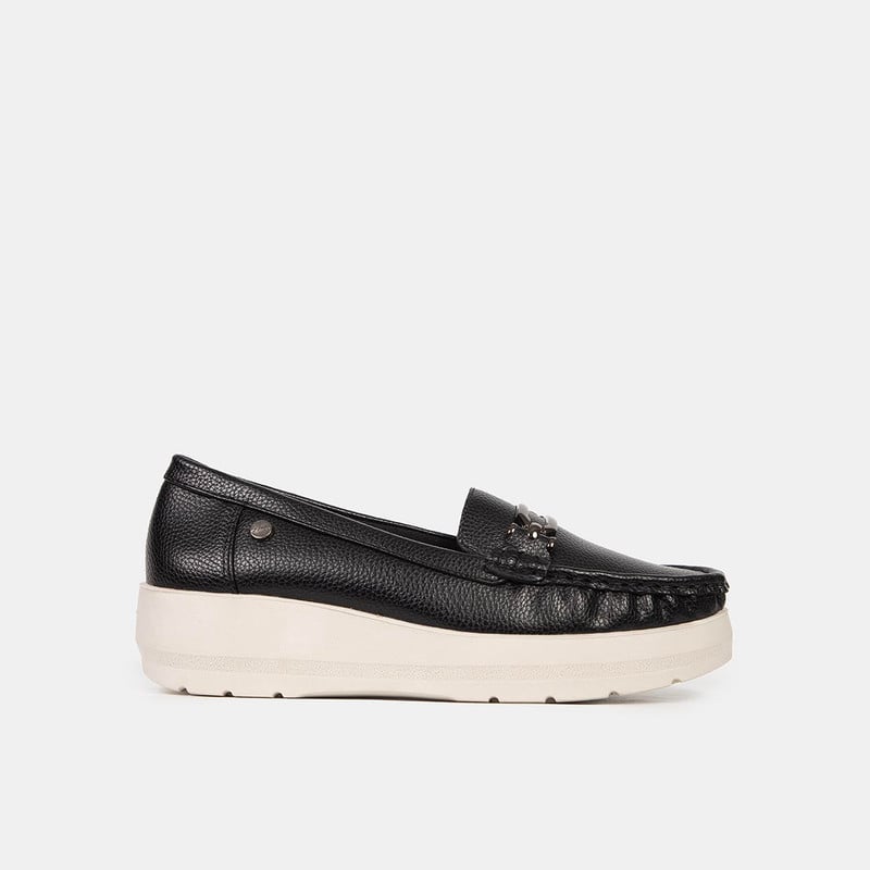 MOCASINES CASUALES MUJER BATA COMFIT NEGRO - 1