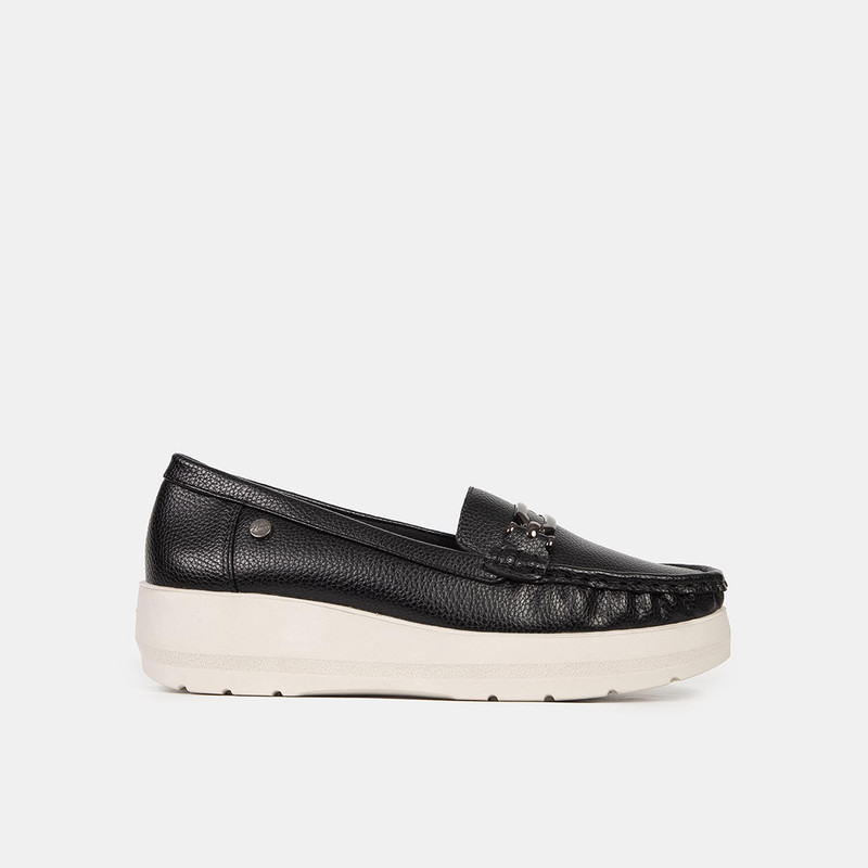 MOCASINES CASUALES MUJER BATA COMFIT NEGRO - 1