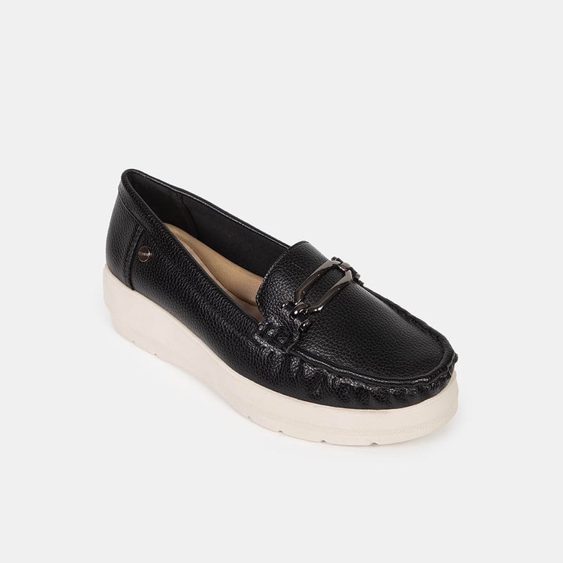 MOCASINES CASUALES MUJER BATA COMFIT NEGRO - 2