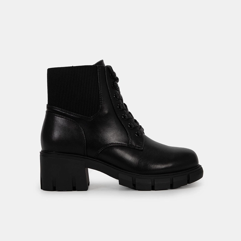 BOTINES CASUALES MUJER BATA NEGRO - 1