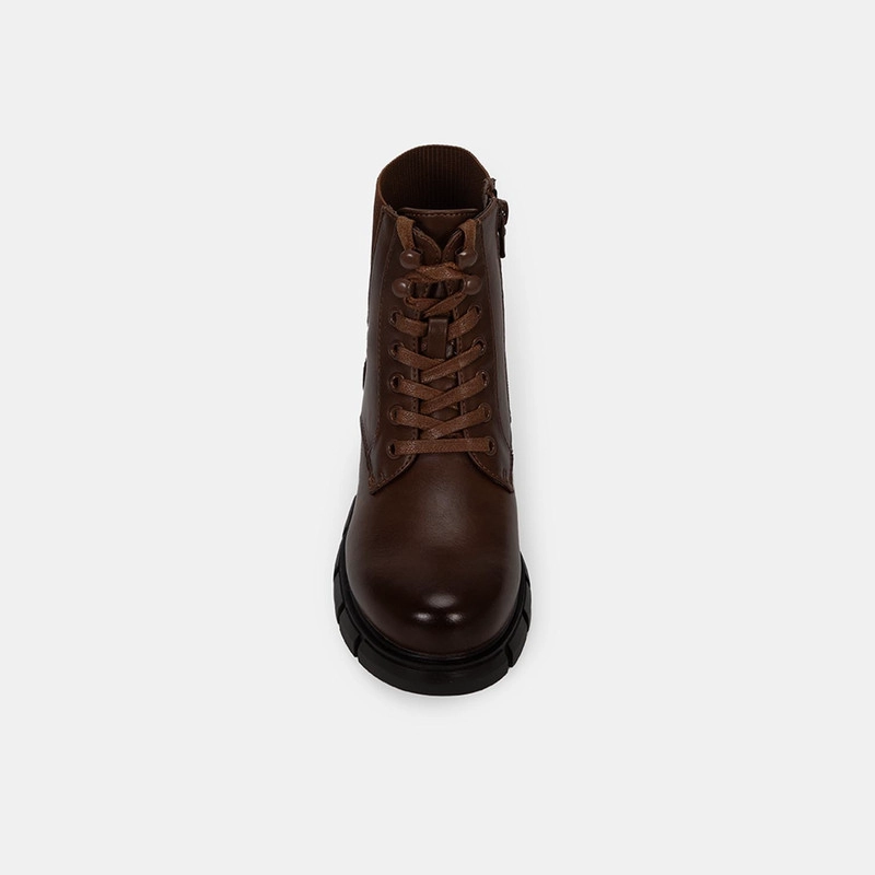 BOTINES CASUALES MUJER BATA MARRÓN - 4