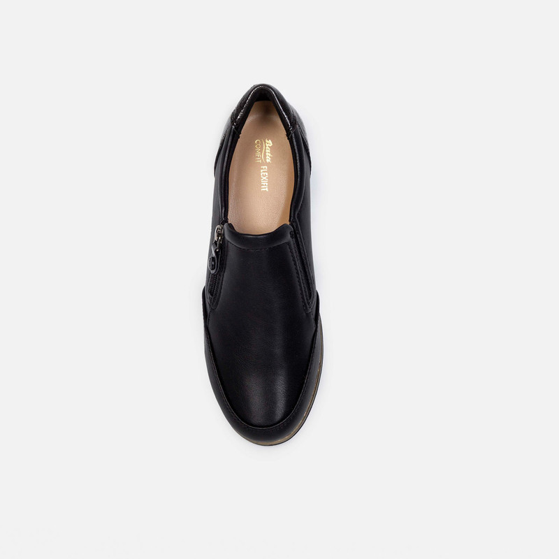 MOCASINES CASUALES  MUJER BATA COMFIT NEGRO - 4