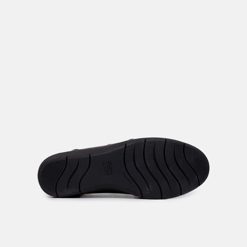 MOCASINES CASUALES  MUJER BATA COMFIT NEGRO - 5